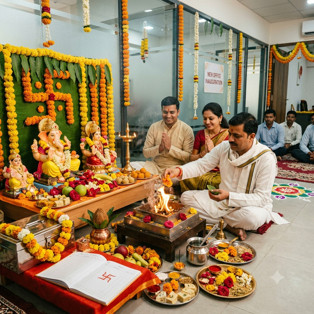 Office / Shop Opening Puja (Lakshmi-Ganesh & Kuber Pujan)