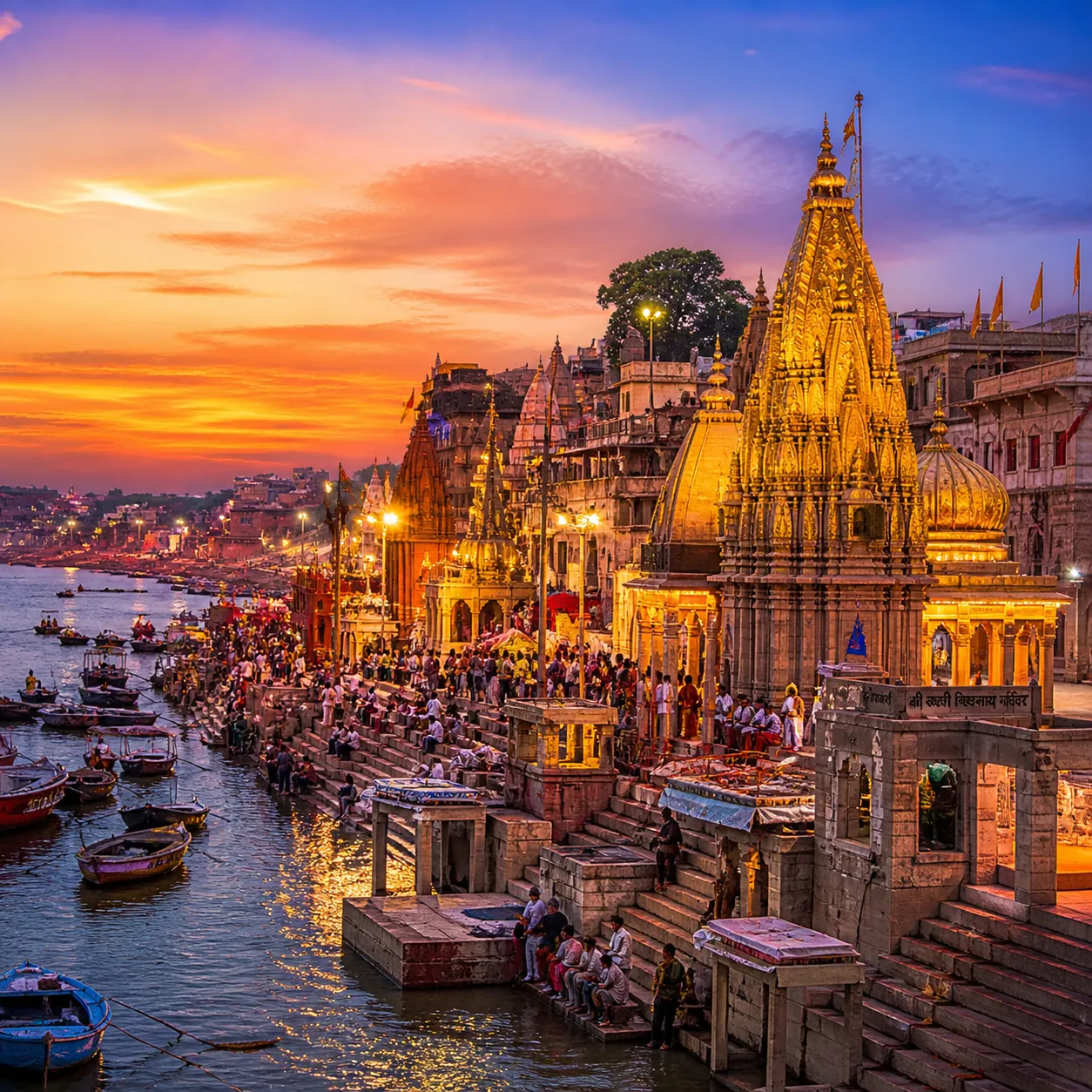 Varanasi Temple Tour & Ganga Aarti Experience
