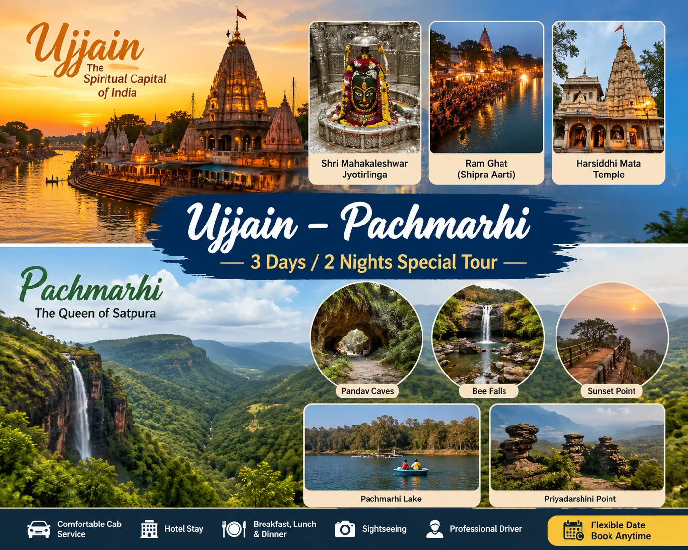 Ujjain – Pachmarhi Hills Special Flexible Tour