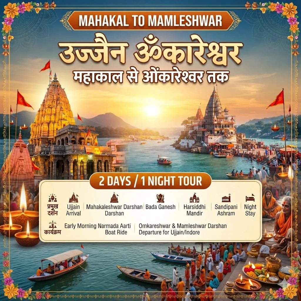Ujjain–Omkareshwar 2 Days / 1 Night